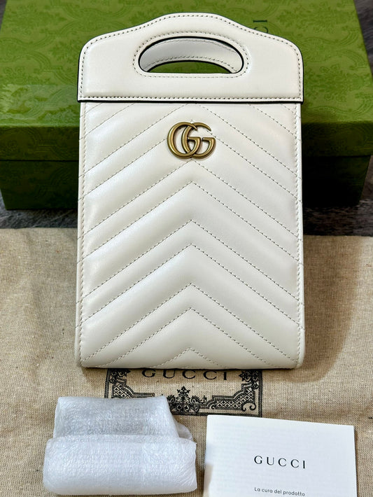 Gucci GG Marmont Logo Chain Shoulder Bag