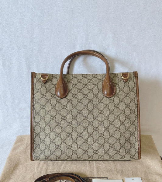 Gucci GG Supreme Tote Bag Shoulder Bag Handbag