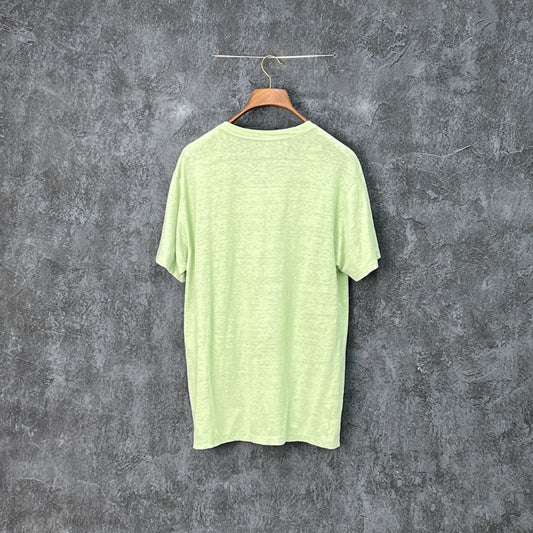 Gucci Green Logo Linen T-shirt