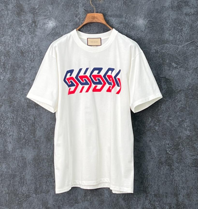 Gucci Letter Printed Cotton T-shirt