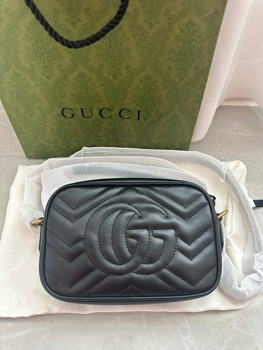 Gucci Marmont Black Camera Bag Classic Versatile Crossbody Bag