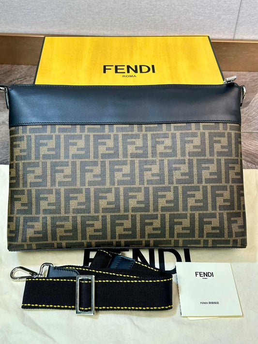 Fendi FF Crossbody Messenger Bag Handbag