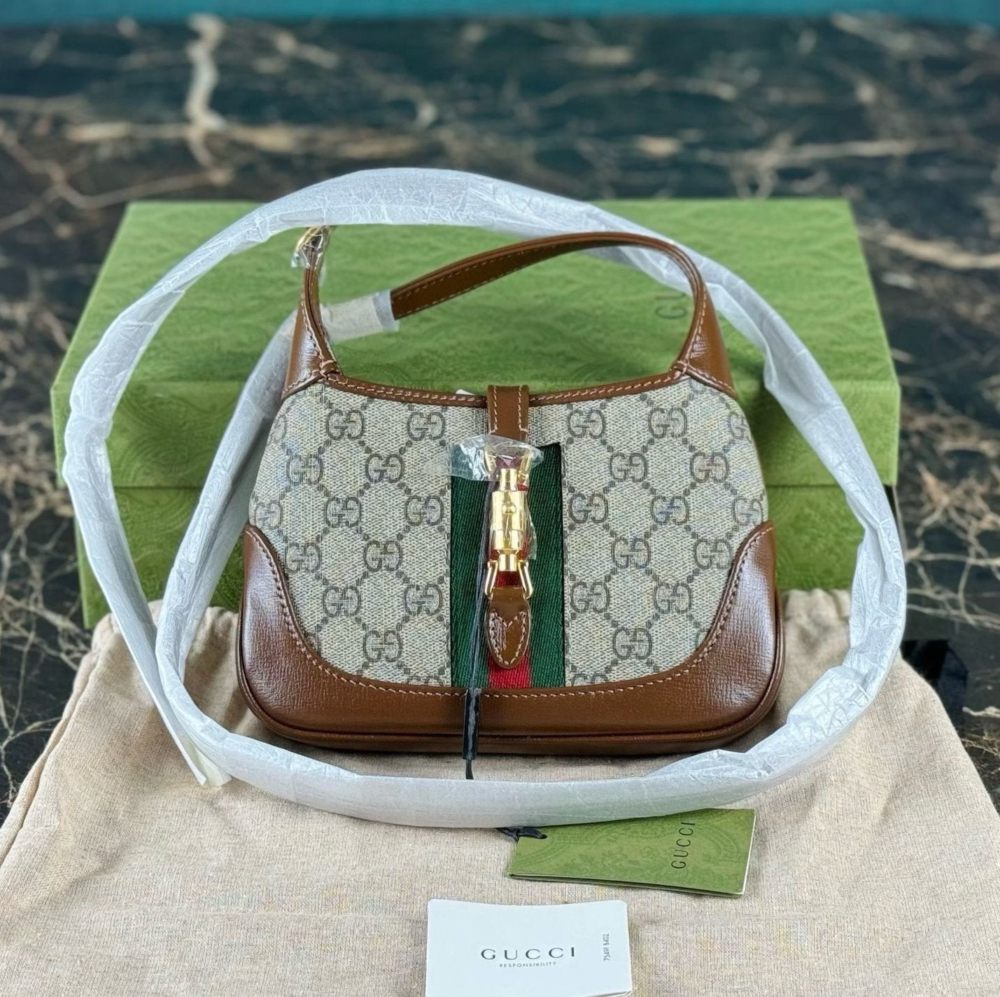 Gucci Jackie 1961 Mini Gold Buckle Shoulder Bag