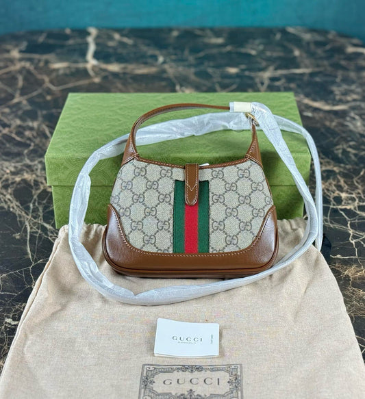 Gucci Jackie 1961 Mini Gold Buckle Shoulder Bag