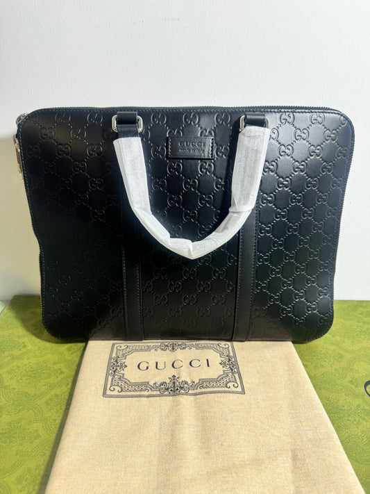 Gucci Supreme Embossed Black Handbag