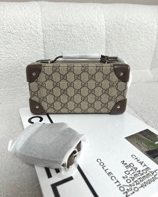 Gucci GG Supreme Printed Hard Box Handbag