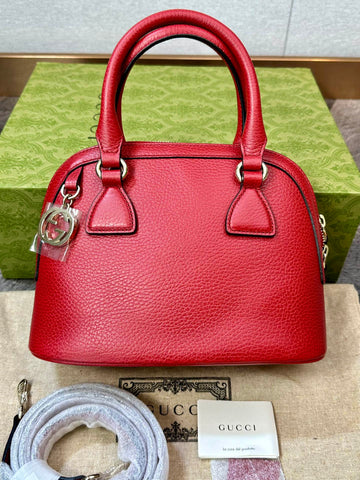 Gucci Red Shell Bag Shoulder Crossbody Bag