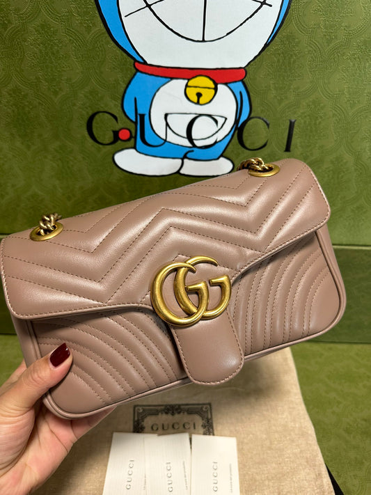 Gucci GG Marmont Chain Shoulder Bag Crossbody Bag