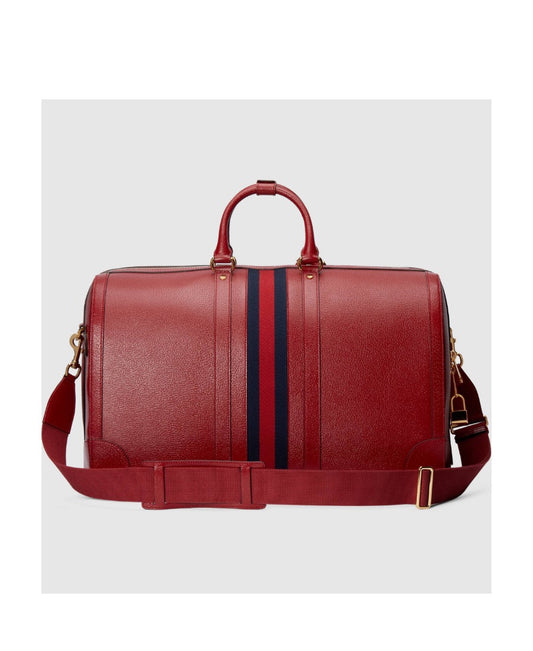 Gucci Striped Knitted Red Travel Bag Shoulder Handbag