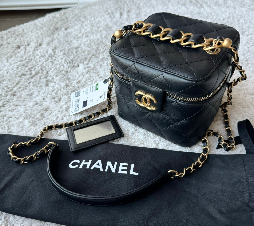 Chanel Box Bag Gold Buckle Chain Bag Shoulder Crossbody Bag