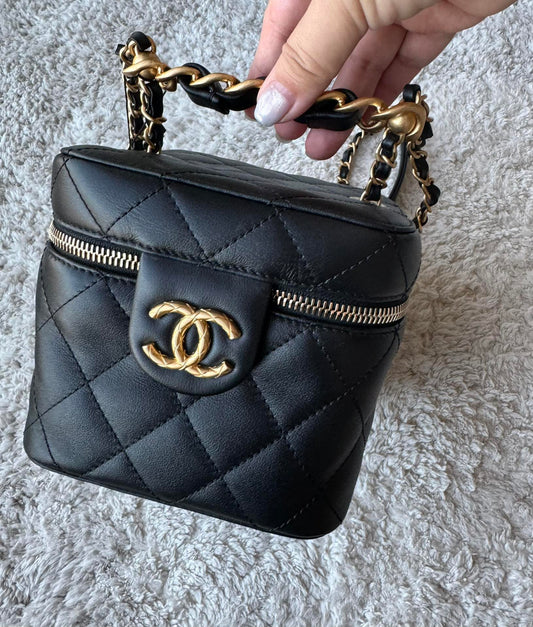 Chanel Box Bag Gold Buckle Chain Bag Shoulder Crossbody Bag