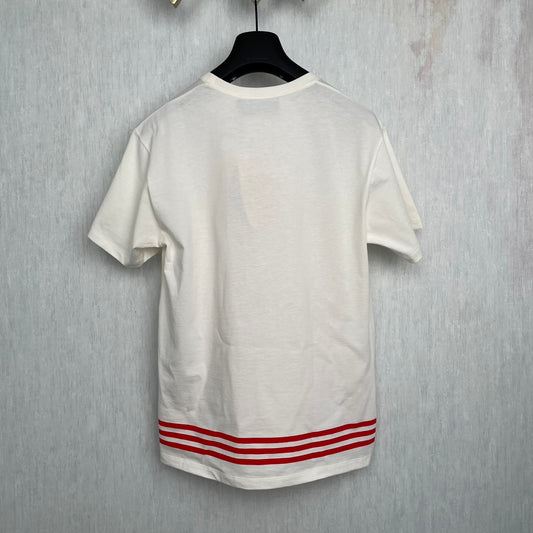 Gucci × Adidas Co branded Letter Printed Women's Round Neck Short Sleeved T-shirt