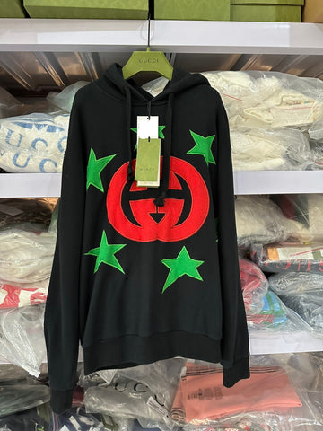 Gucci Logo Star Pattern Hoody