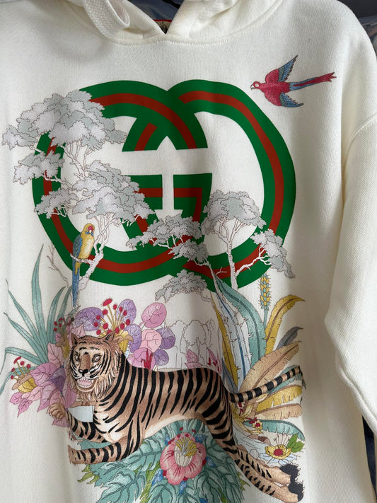 Gucci × The North Face Co branded Tiger Print Hoodie