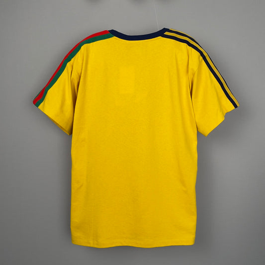 Gucci × Adidas Co branded Men's Round Neck Short Sleeved T-shirt