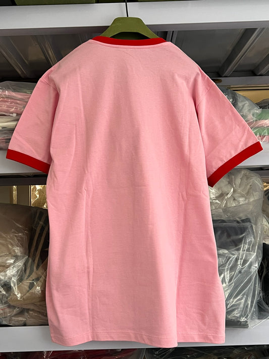 Gucci × Adidas Co branded Pink T-shirt