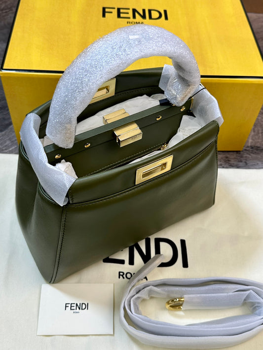 Fendi Mini Peekaboo Lconic Shoulder Bag Handbag