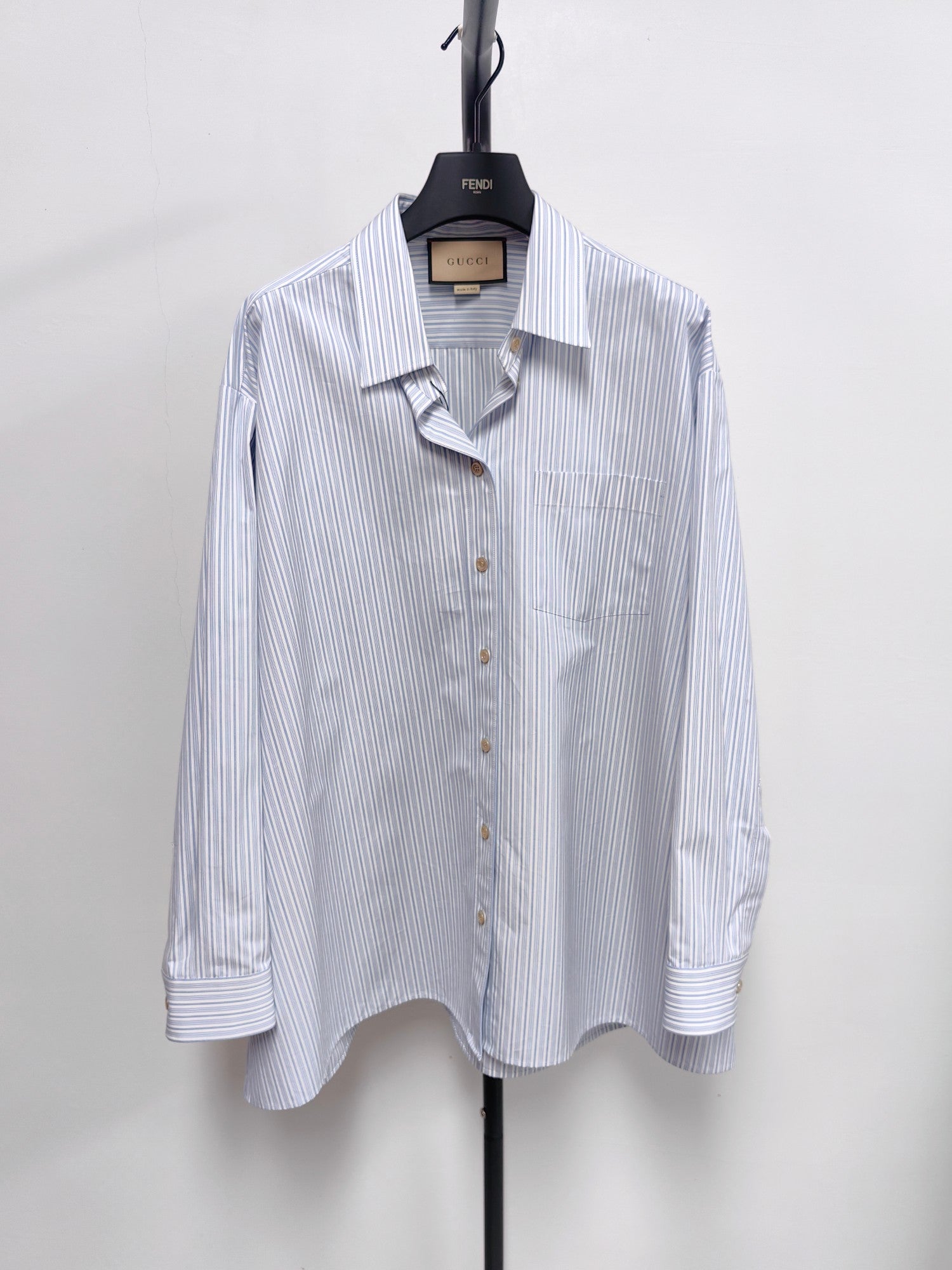 Gucci Striped Embroidered Shirt