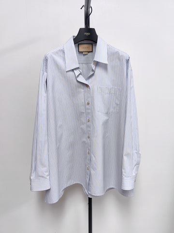 Gucci Striped Embroidered Shirt