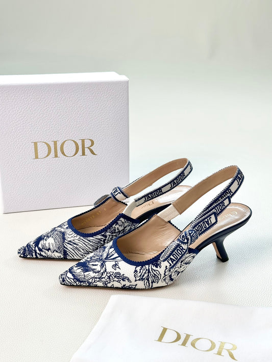 Dior J´ADIOR Slingback Pumps Blue EU36