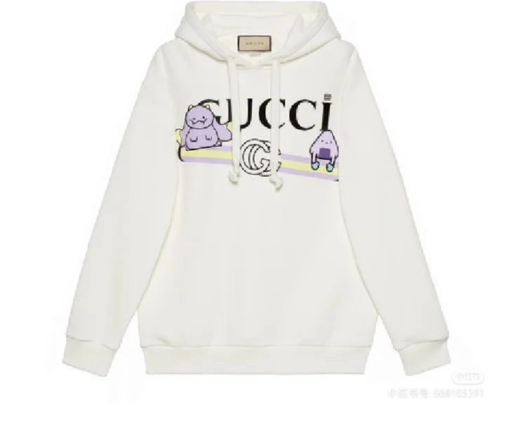 Gucci Letter Animal Print Hoodie