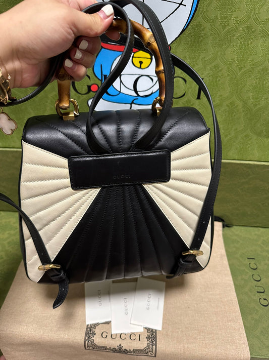 Gucci Queen Margaret Bamboo Bee Backpack