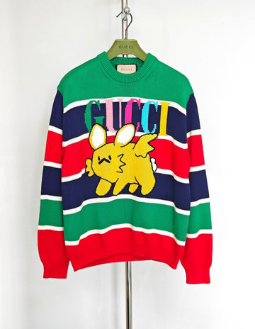 Gucci Pikachu cartoon pattern sweater