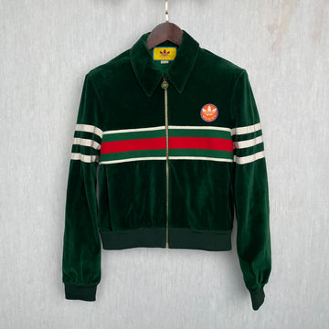 Gucci × Adidas Co branded Men's Zipper Coat