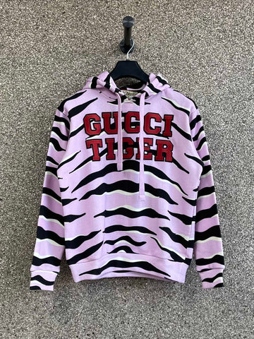 Gucci Letter Printed Tiger Head Pattern Hoodie