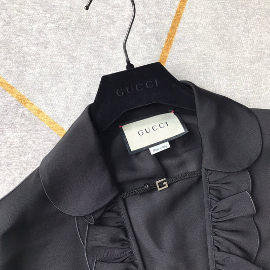 Gucci Lotus Edge Black Long Shirt