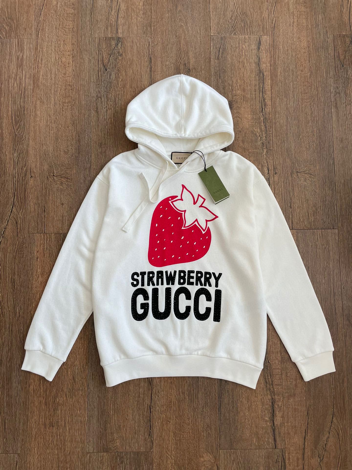 Gucci Strawberry Print Hoodie