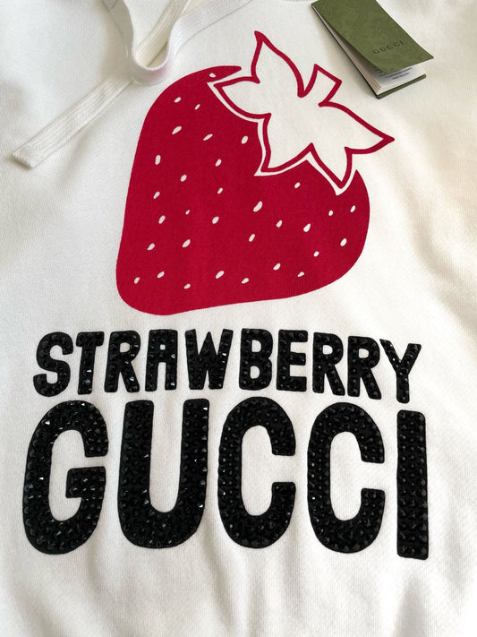 Gucci Strawberry Print Hoodie