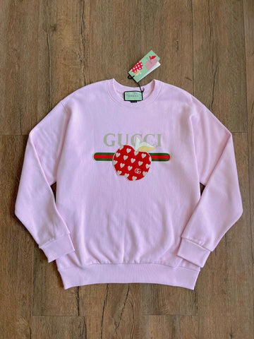 Gucci Apple Pattern Round Neck Sweater