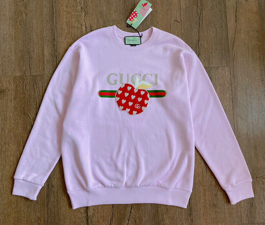 Gucci Apple Pattern Round Neck Sweater