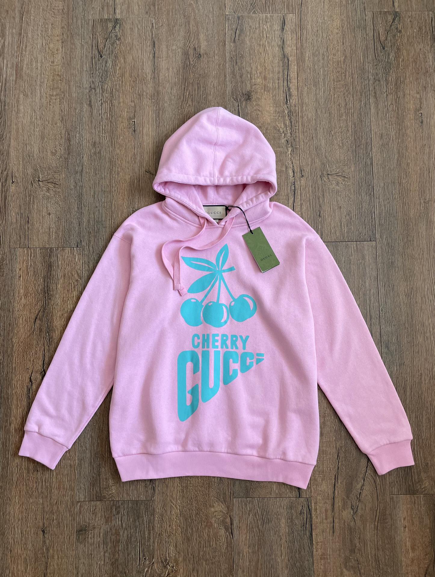 Gucci Cherry Letter Printed Hoodie