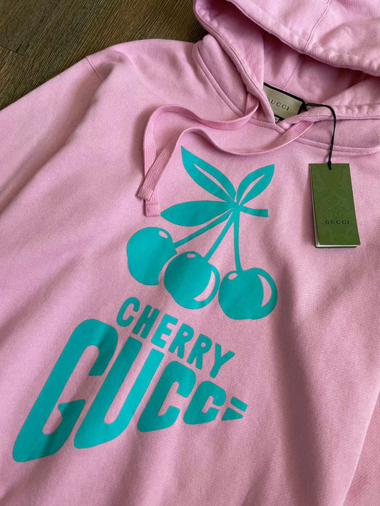 Gucci Cherry Letter Printed Hoodie