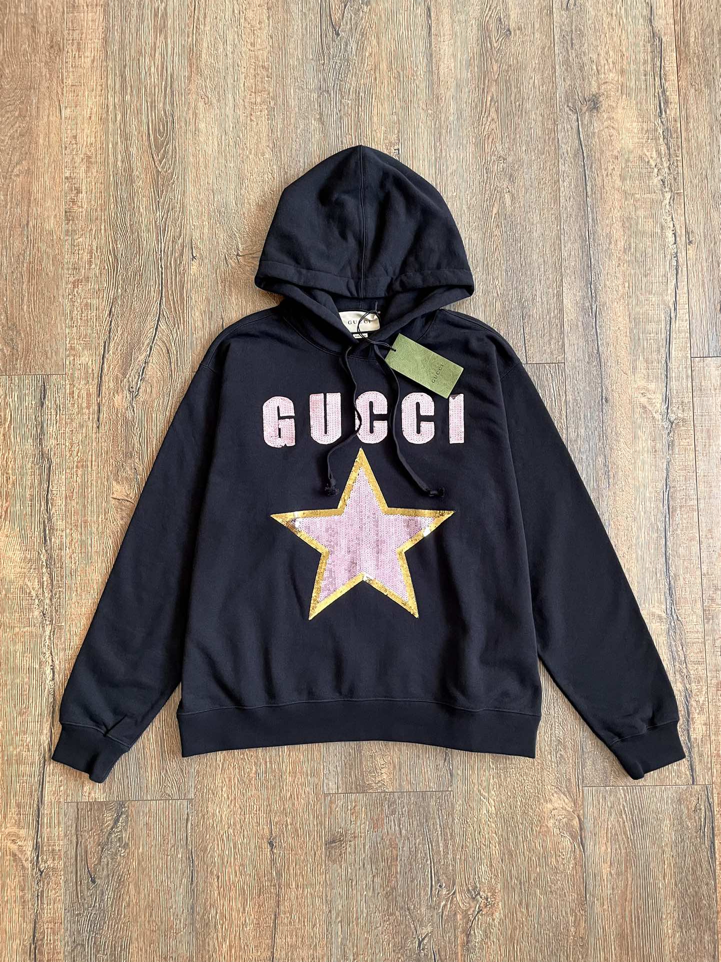 Gucci Star Sequin Logo Hoodie