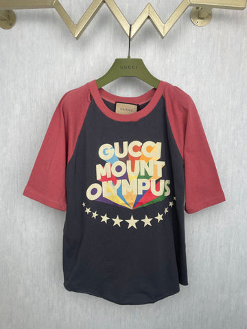 Gucci Mount Olympus Alphabet Printed Short sleeved T-shirt