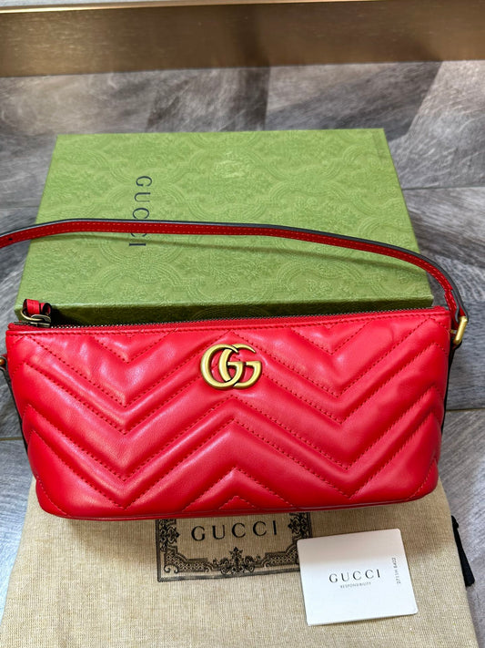 Gucci GG Marmont Red Handbag Shoulder Bag