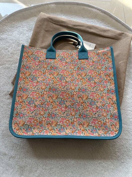 Gucci Liberty Floral Print Tote Bag Handbag