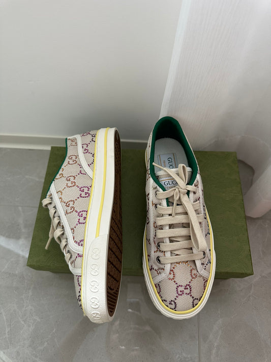 Gucci Tennis 1977 Low Top Lace Up Sneakers