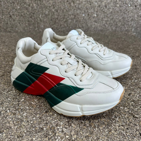 Gucci Rhyton Woven Ribbon Printed Low Top Dad Shoes