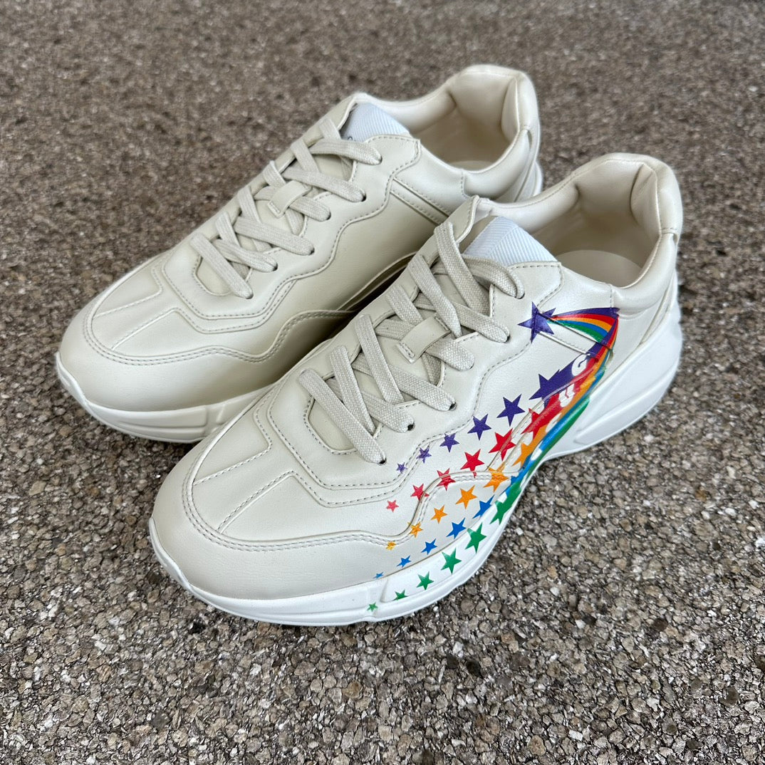 Gucci Rhython Women's Star Rainbow Dad Shoes