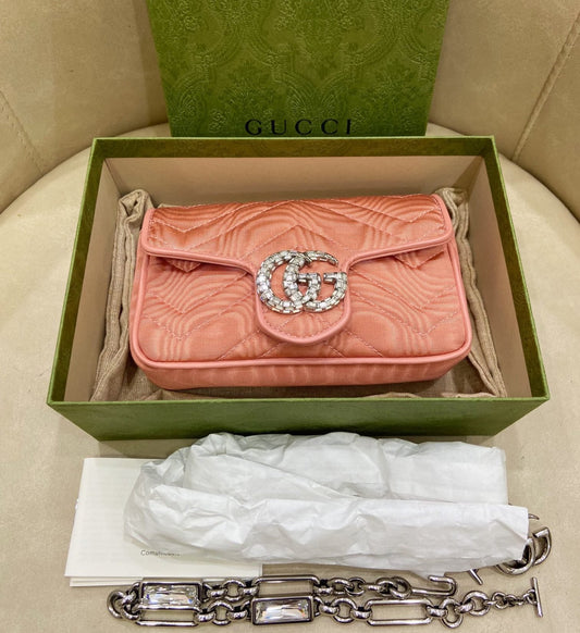 Gucci GG Marmont Supermini Shoulder Bag Waist Bag