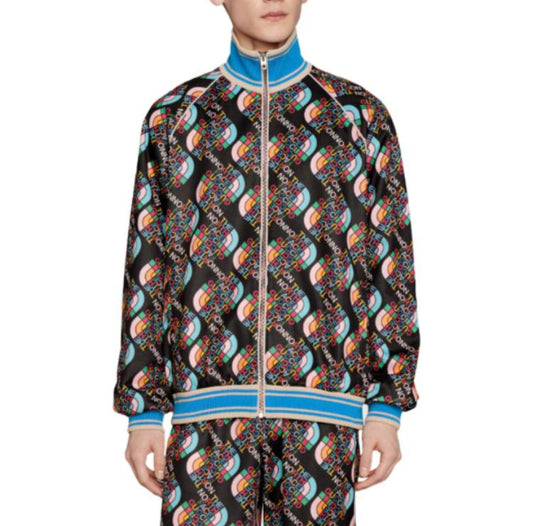 Gucci × The North Face Co branded Logo Printed Knitted Coat