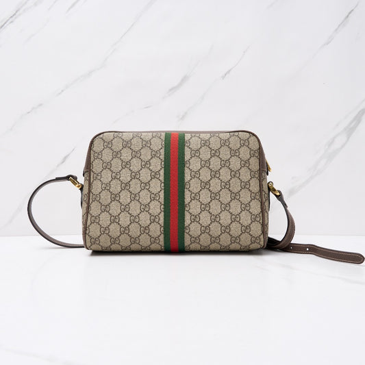 Gucci Supreme Ophidia Striped Woven Strap Shoulder Crossbody Bag