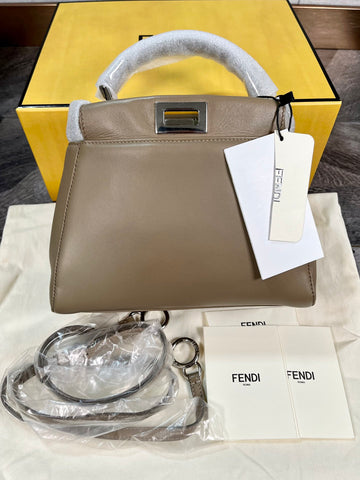 Fendi Mini Peekaboo Shoulder Handbag