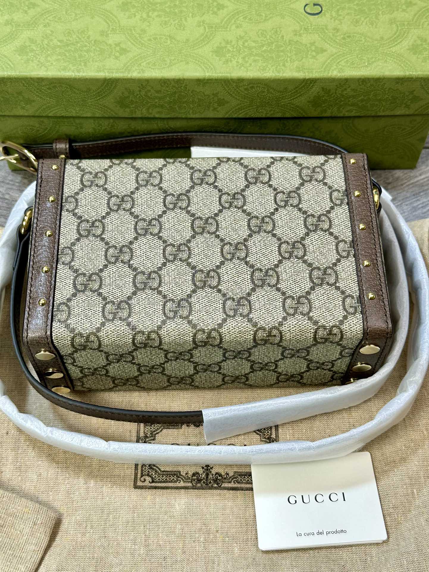 Gucci Supreme Rivet Box Bag Shoulder Crossbody Bag