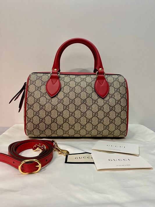 Gucci Love Coral Snake Boston Bag Shoulder Handbag