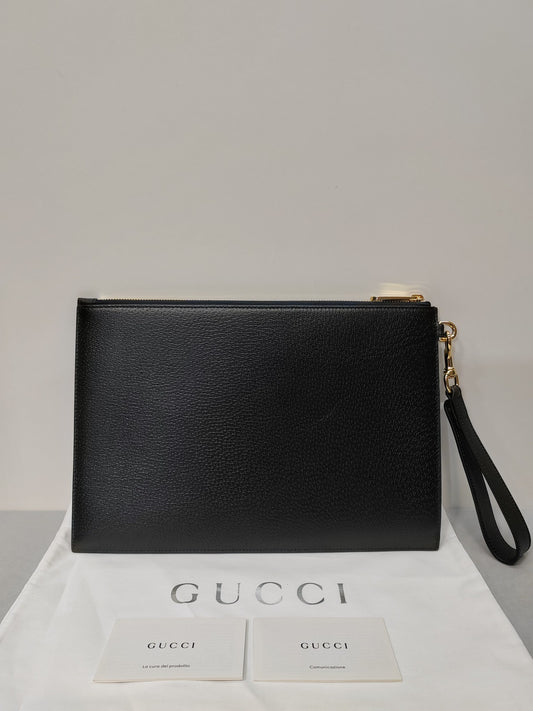 Gucci Gold Horsebit Buckle Handbag